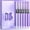 Purple 2Y1, variant on Wuztai Straight Liquid Ballpoint Pen, Blue Green Pink Purple 0.5mm Fast Drying Ink, Student Exam Sign Pen 12ml
