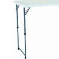 thumbnail image 2 of Ontario Furniture 4 Foot Folding Utility Table - 48" x 24" - Fold-in-Half - Lightweight and Portable with Carrying Handle, Convenient, Easy to Store, Easy to Clean & Care - White, 2 of 6