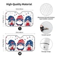 thumbnail image 3 of Bingfone Three Gnome Independence Day Car Windshield Sun Shade Protector Keep Your Vehicle Cool Sun Shield Visor Cover Foldable For Car Truck Suv-Small, 3 of 9