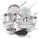 thumbnail image 1 of Thomas Keller Insignia by Hestan - Juego de utensilios de cocina de acero inoxidable de 11 piezas, compatible con placa de inducción, 1 of 5