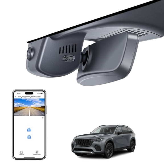 Mangoal 4K Dash Cam Starvis Sensor for Mazda CX-70 2025 2026, Turbo S Premium Plus Package AWD, Integrated OEM Look, UHD 2160P Video, WiFi & App, 64GB Card