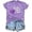 Purple, variant on Womens Graphic Tee Short Sleeve Crewneck Tops Summer Alzheimer's Awareness T-Shirts Casual Heart Memory Support Shirts