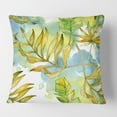 thumbnail image 2 of Designart Retro Tropical Foliage ' Mid-Century Modern Throw Pillow - 18x18, 2 of 2