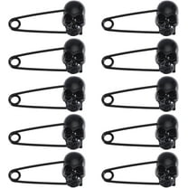 10 Pcs Heavy Duty Safety Pins Safety Pins Black Safety Pins Head Safety Pins for Blankets Skirts Sweater Clothing