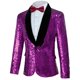 thumbnail image 2 of Chaqueta con lentejuelas, blazer brillante, esmoquin de fiesta con purpurina para hombre, 2 of 9