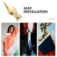 thumbnail image 3 of OUNONA 2Pcs Replacement Golden Flag Pole Topper for Conference Hall Ceremonial Setting, 3 of 8