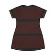 thumbnail image 3 of Red Black Polka Dots T-Shirt Dress Holiday Party Cocktail Evening Dress, 3 of 4