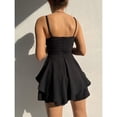thumbnail image 3 of Kcodviy Solid Color Suspender Dress Dresses for Small Women Summer Business Dress with Pockets Midi Summer Dress Long Summer Dress for Women Summer Business Clothes for Women, 3 of 5