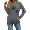 thumbnail image 4 of Makaor Pullover Sweatshirts for Women Lightweight Crew Neck Tops Graphic Long Sleeve Tees Cute Fall Winter Clothes, 4 of 5