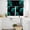 Teal, variant on Sage Green Rose Kitchen Curtains Sets for Windows 24 Inch Length, Vintage Abstract Garden Flower Floral Black Rod Pocket Window Treatments Tier Curtains and Valances Set for Bedroom/Bathroom