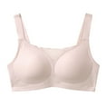 thumbnail image 5 of Siilsaa Bras for Women Women's Plus Size Signature Lace Unlined Underwire Bra Beige,XXXXL, 5 of 5