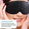 HoMedics Relaxing Sleep Gel Eye Mask, Heated, Weighted, Calming Comfort, Adjustable Size, Black, HP-G42AJ - image 6 of 6