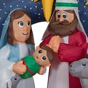 Airblown Snowy Night Nativity Inflatable