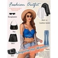 thumbnail image 6 of Avidlove Sexy Lace Bralette Bra for Women Lingerie V Neck Strap Bustier Tank Tops Lace Cami Crop Tops, 6 of 7