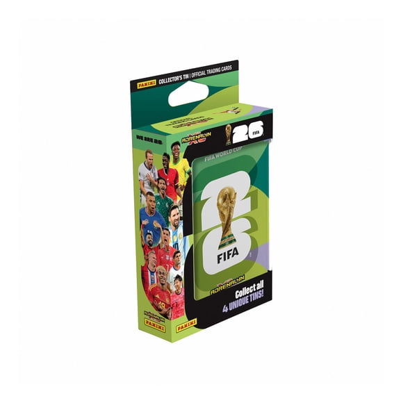 2026 Panini Adrenalyn XL FIFA World Cup Cards - Gold Trophy Pocket Tin (35 Cards + 3 LE)