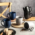 thumbnail image 7 of AmorArc 16oz Coffee Mugs Set of 6, Large Ceramic Coffee Mugs for Men, Women, Dad, Mom, Modern Coffee Mugs With Handle For Tea,Latte,Cappuccino,Cocoa. Dishwasher&Microwave Safe, Matte Multicolor, 7 of 7