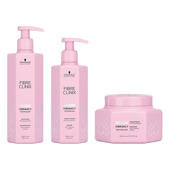 Schwarzkopf Fibre Clinix Vibrancy Shampoo, Conditioner & Treatment