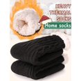 thumbnail image 4 of Calcetines Pantuflas de Mujer EBMORE, Peludos, Cálidos y Acogedores para Invierno, Color Negro, 4 of 6