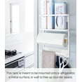 thumbnail image 2 of Yamazaki Home Magnetic Kitchen Organizer, Steel - L 3.5 x W 11.4 x H 14.2 inches, 2 of 7