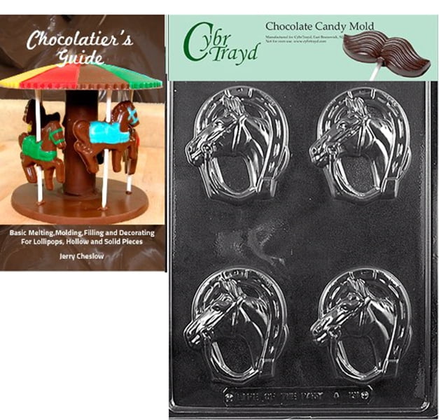 Cybrtrayd Horseshoe with Horse Chocolate Candy Mold with Our