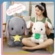 thumbnail image 5 of Conejo de peluche, conejito de peluche, juguete suave, regalos para Año Nuevo, Navidad, Pascua, niños y niñas, 5 of 8
