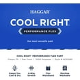 thumbnail image 6 of Men's Haggar® Cool Right® Performance Flex Classic-Fit Flat-Front Pants Color: Black Size: 38X29, 6 of 7