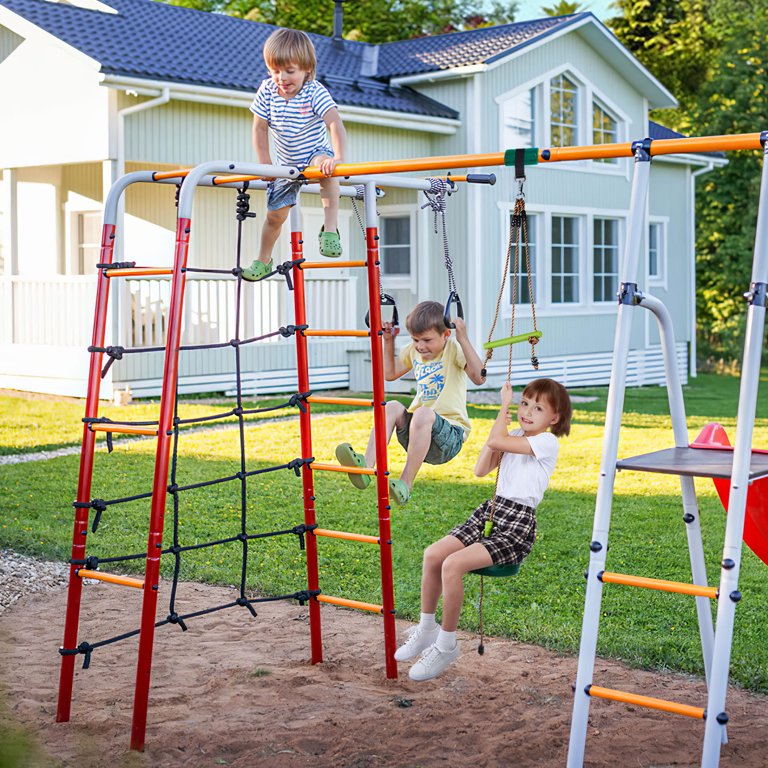 AGPTEK Disc Swing with Monkey Bars, Tree Swing Set Accessories