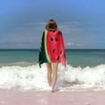 thumbnail image 4 of Creowell Watermelon Leaves Microfiber Beach Towels for Adults 30x60in, 4 of 7