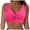 #1_Hot Pink, variant on Summer Womens Bikini Bras Support Push-Up No Steel Swim Suits Deep V Neck Swimsuits Cut Out Criss-Cross Swimwear Trends Lightweight Swimdress Beach Vacation Swimwear