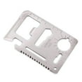 thumbnail image 1 of fastboy Multi-Purpose 11-in-1 Stainless Steel Survival Cutter Tool Outdoor Travel Camping Climing Emergency Card Pocket Cutter, 1 of 9