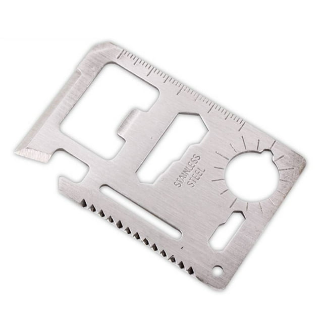 fastboy Multi-Purpose 11-in-1 Stainless Steel Survival Cutter Tool Outdoor Travel Camping Climing Emergency Card Pocket Cutter
