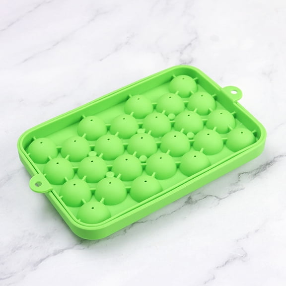 Haomacro 1pcs Round Ice Cube Tray,Ice Ball Maker Mold for Freezer, Circle Ice Cube Tray Making 25PCS Sphere Ice Chilling Cocktail Whiskey Tea & Coffee