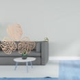 thumbnail image 2 of Placa de pared con hojas de palma, decoración de pared de madera, adorno vintage de latón, escultura china. Ideal para oficinas, salas de estar, dormi, 2 of 8