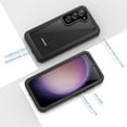 thumbnail image 6 of for Samsung Galaxy S23+ Plus Case, IP68 Waterproof Dustproof Case with Built-in Screen Protector, Rugged Full Body Shockproof Protective Cover for Galaxy S23 Plus 6.6 Inch, Black/Clear, 6 of 7