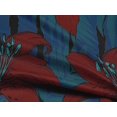 thumbnail image 4 of oneOone Rayon Maroon Fabric Leaves & Flower Sewing Material Print Fabric By The Yard 56 Inch Wide, 4 of 5