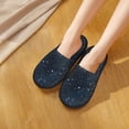 thumbnail image 4 of Slippers for Women, Night sky blue nebula stars Womens Slippers Fuzzy Winter House Shoes, Soft Anti-Skid Slippers Indoor and Outdoor, 4 of 7
