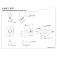 thumbnail image 2 of Kingston Brass KB1638CFL Century Tub & Shower Faucet, Brushed Nickel, 2 of 2