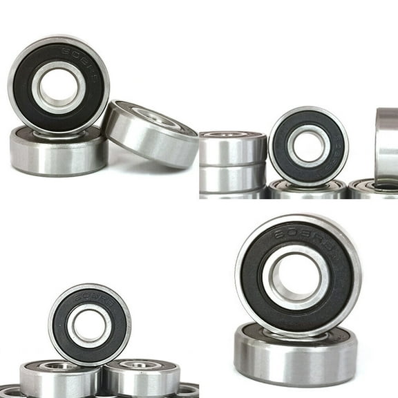 US 10-20Pack 608-2RS Wheel Bearings (for Any Product Using Skate Wheels) Chrome