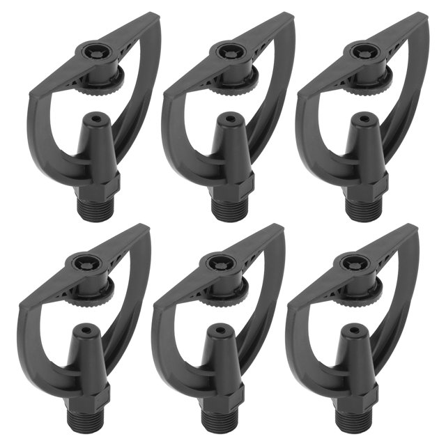 Garden Sprinkler,10PCS/Bag G1/2 Male Thread Irrigation Sprinkler Impact Sprinkler High-Intensity Output