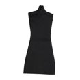 thumbnail image 1 of Vestido ajustado a escala 1/6, minivestido corto con cuello simulado, elegante vestido de verano en miniatura. negro, 1 of 7
