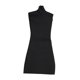 thumbnail image 1 of Vestido ajustado en miniatura a escala 1:6 para cosplay, estilo retro informal, cuello alto, minifalda corta negro, 1 of 7