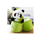 thumbnail image 3 of Simpático Muñeco Panda Y Almohada De Felpa De Bambú 35 cm VERDE OSO POLAR, 3 of 4