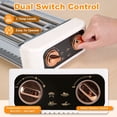 thumbnail image 3 of 3 In 1 Electric Hot Dog Roller Machine with Grill & Griddle 6-Roller Hot Dog Cooker Smokeless Non-Stick Indoor Outdoor with 3 Temp Levels for BBQ Sausages Skewers Burgers Vegetables, 3 of 17