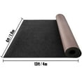 thumbnail image 4 of KFFKFF Boat Carpet, Waterproof Black Indoor Outdoor Carpet 6x13.1 feet Marine Carpet for Boats, with Marine Backing Anti-Slide Marine Grade Boat Carpet Cuttable Easy to Clean Patio Rugs Deck Rug, 4 of 9