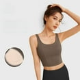 thumbnail image 2 of Top-kevin Sports Bra Womens Longline Padded Crop Tank Yoga Bras Workout Fitness Top, 2 of 6