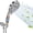 Chrome, variant on Cshidworld Filtered Shower Head with Handheld, High Pressure 8 Spray Mode Showerhead with Filters Beads for Hard Water - Remove Chlorine, Clean Tub Tile & Pets, Chrome