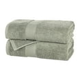 thumbnail image 2 of Superior Oregon Organic Cotton Solid Bath Sheet, Set of 2, Sage, 2 of 11