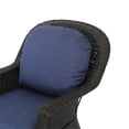 thumbnail image 3 of Afuera Living Outdoor Wicker Swivel Club Chair in Dark Brown (Set of 4), 3 of 24