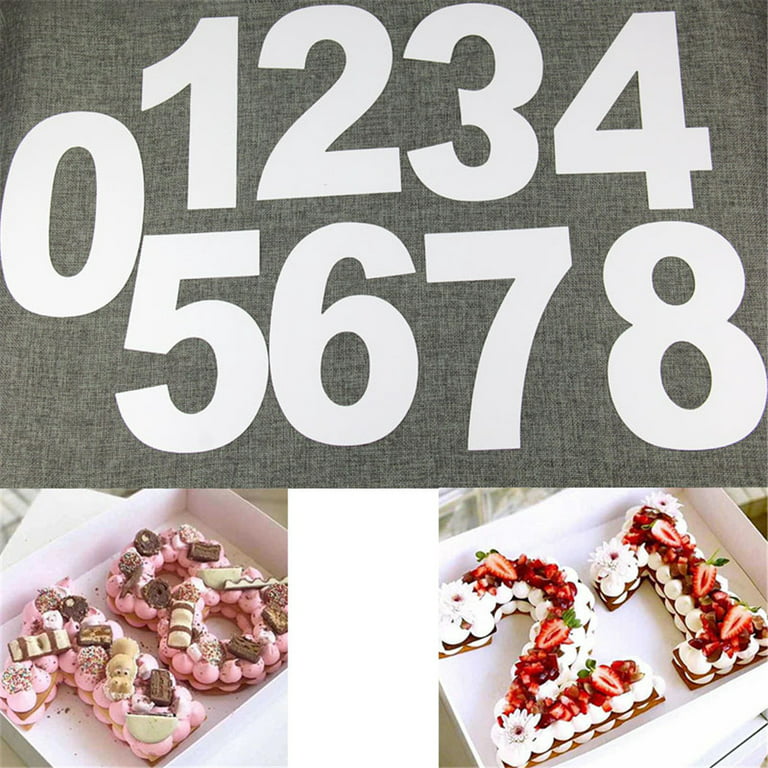 Cake Number Stencils
