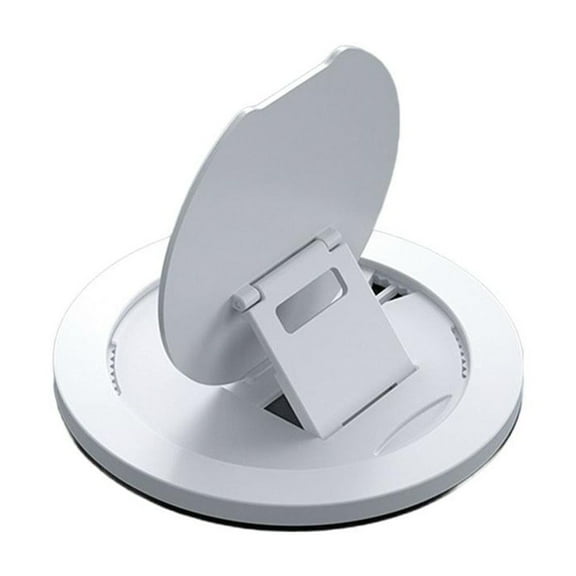 QHUDLV Portable Round Magnetic Phone Holder 360 Rotation and Folding Phone Stand
